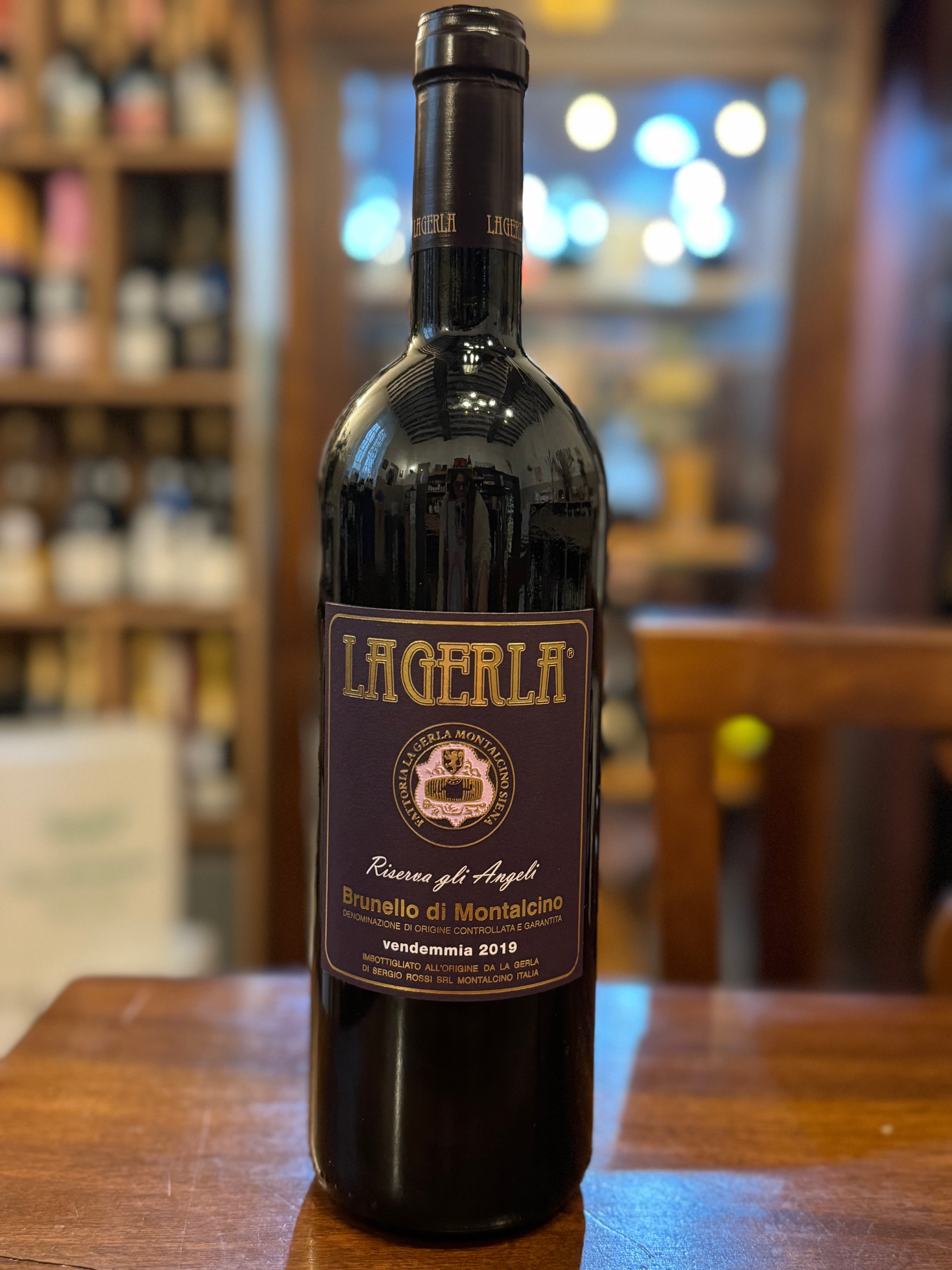 Brunello di moltalcino la gerla riserva degli angeli 2019