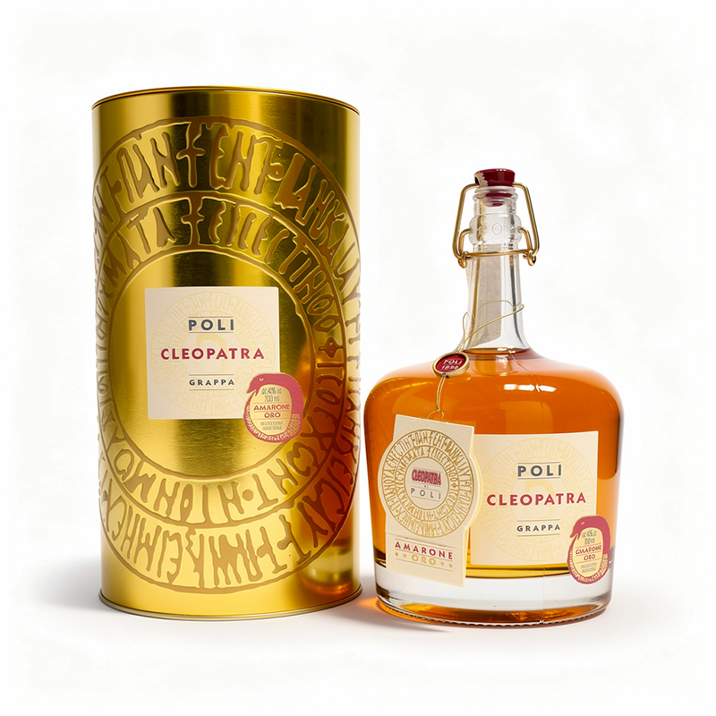 Cleopatra Amarone Oro – Grappa Poli | Distillazione Sottovuoto | Idea Regalo Premium