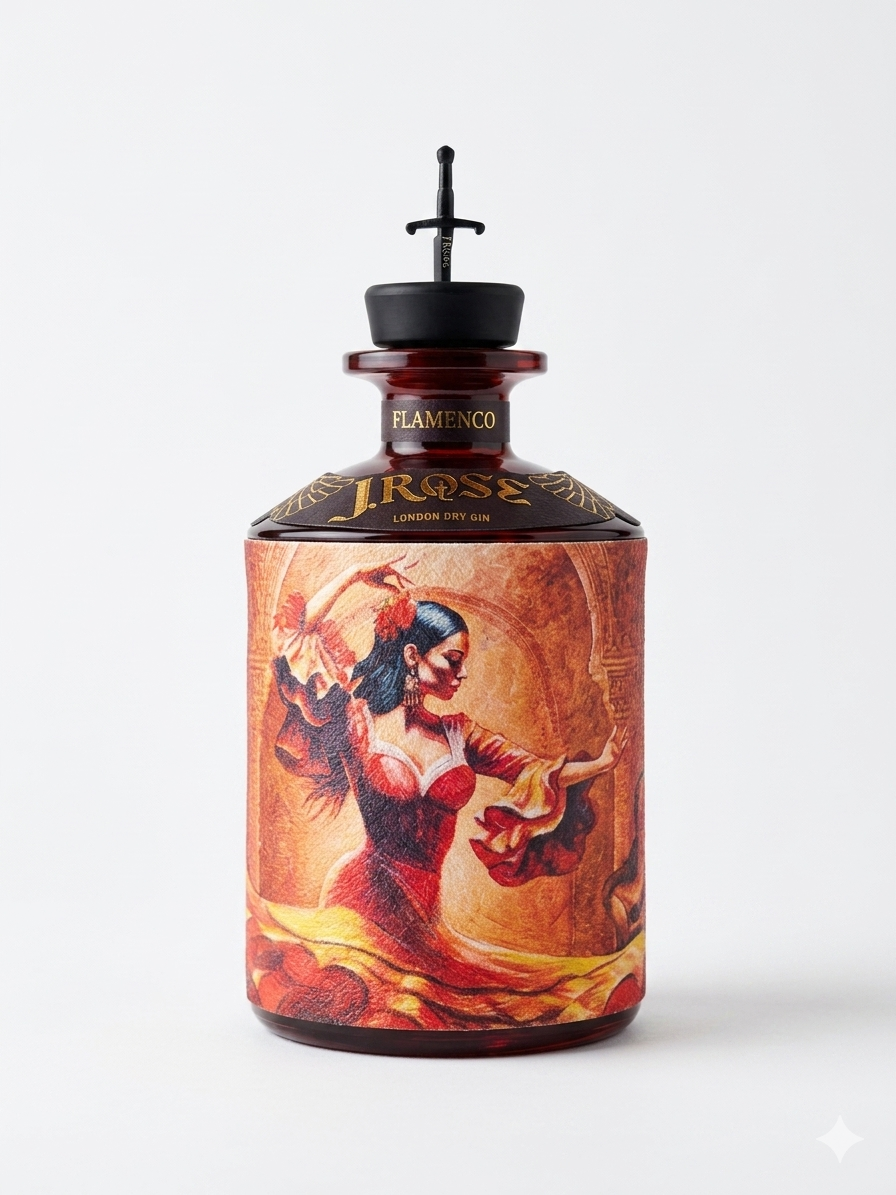 J.Rose Flamenco London Dry Gin Artigianale 70 cl (JRFL)