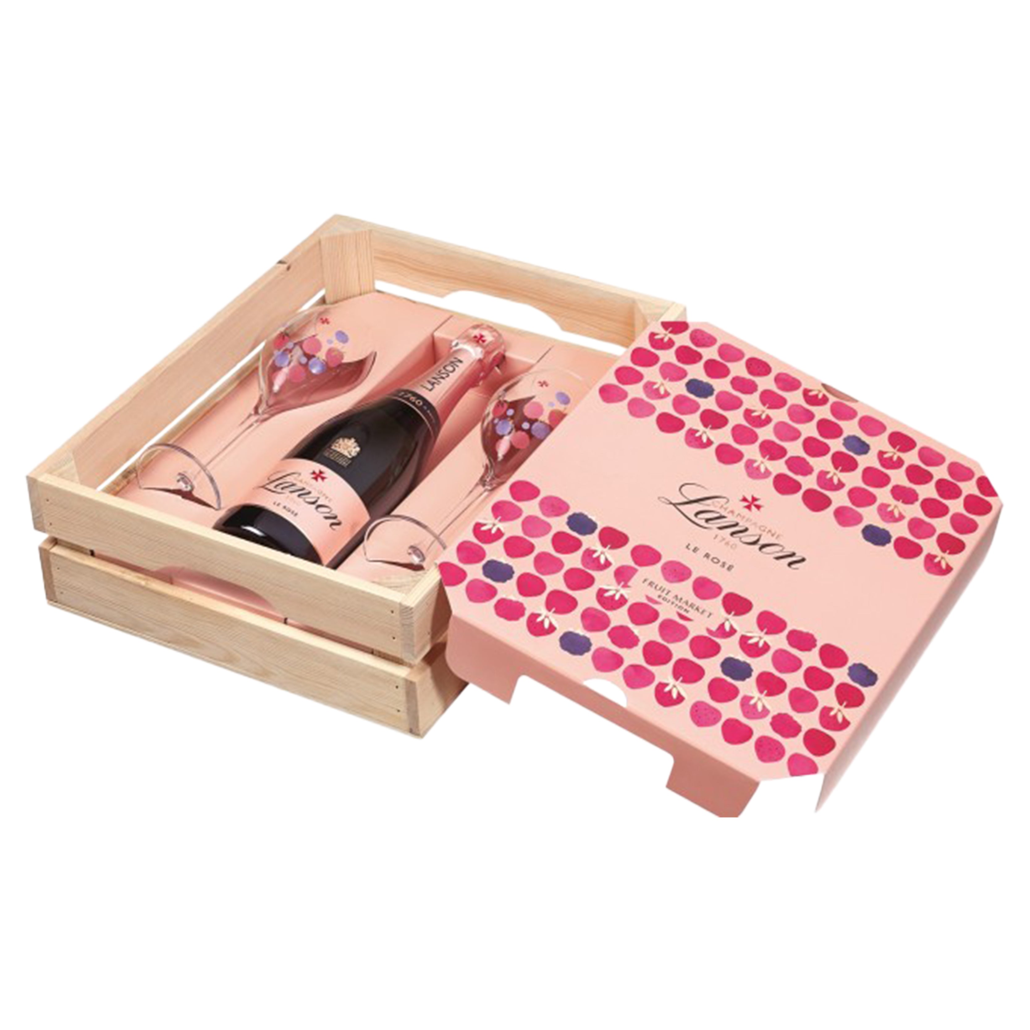 Champagne Lanson Le Rosé - Fruit Market Edition